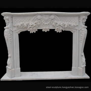 Customized design Italian Marble Natural Marble Fireplace Mantel